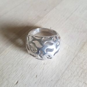 Sterling Silver Filigree dome ring